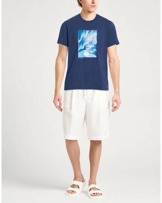Bikkembergs Blue T-Shirt Cotton, Elastane for men