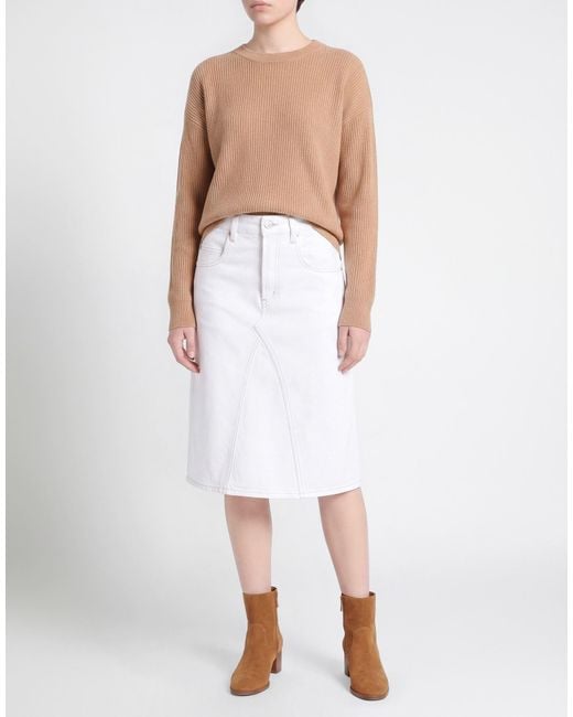 Isabel Marant White Denim Skirt Cotton
