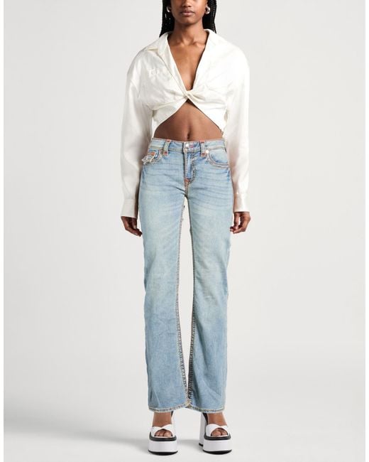 True Religion Blue Jeans Cotton, Polyester, Rayon, Elastane