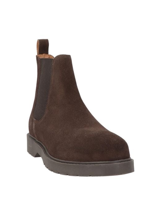 SELECTED Brown Ankle Boots Leather for men