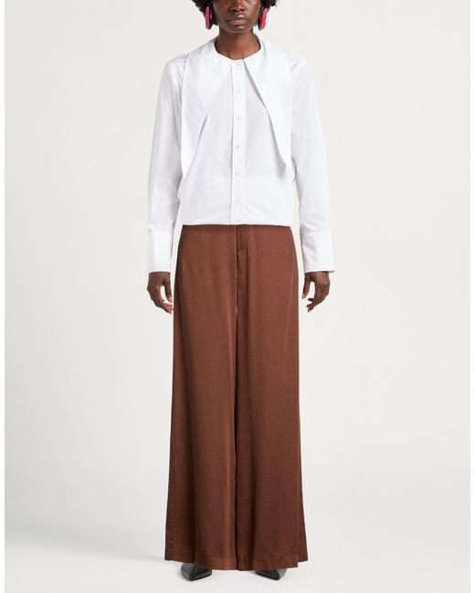 Haveone Brown Pants Lyocell