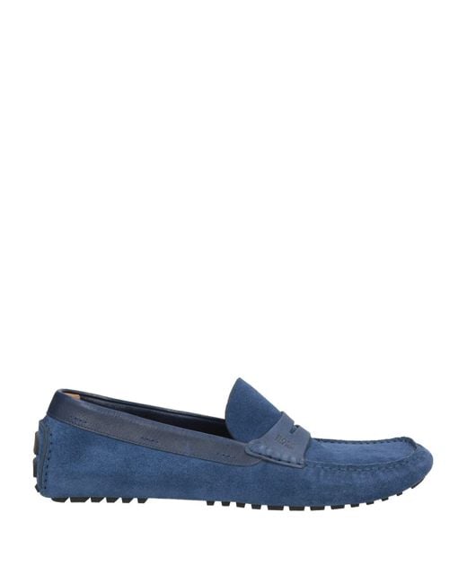 Boss Blue Loafers Leather for men