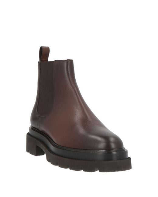 Santoni Brown Ankle Boots