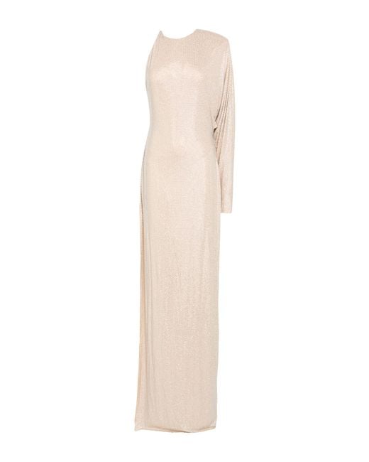 Alexandre Vauthier White Maxi Dress Viscose, Elastane