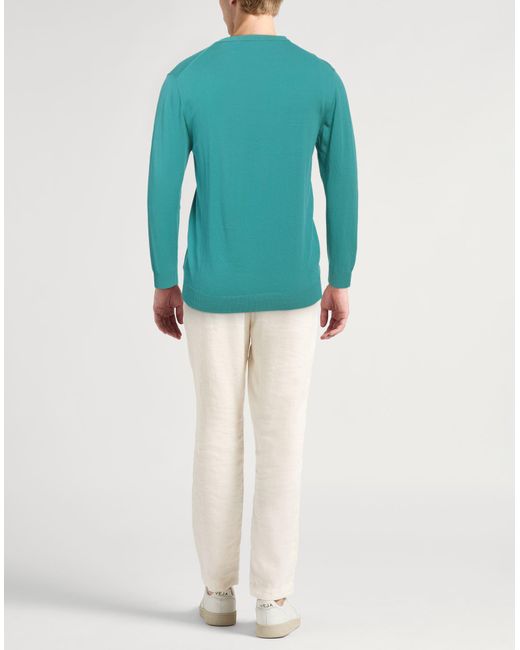 Daniele Fiesoli Blue Sweater Cotton for men