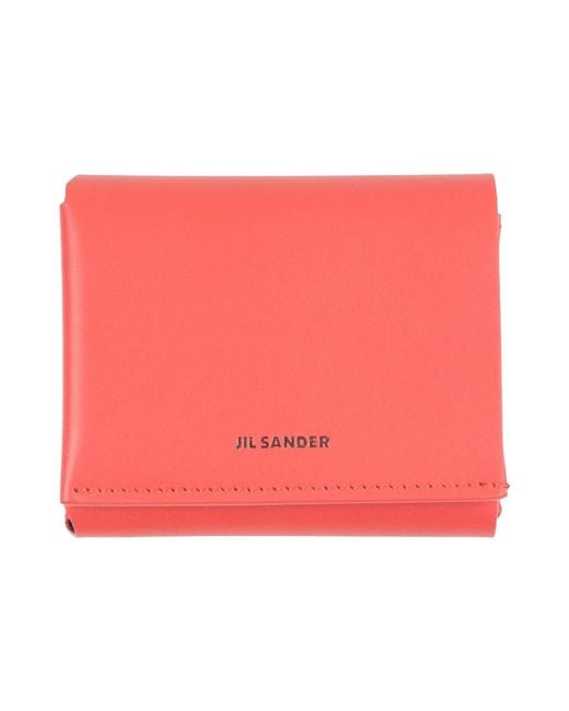 Jil Sander Red Brieftasche