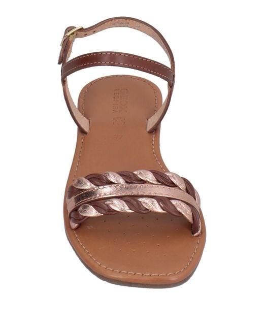 Geox Brown Sandals Leather