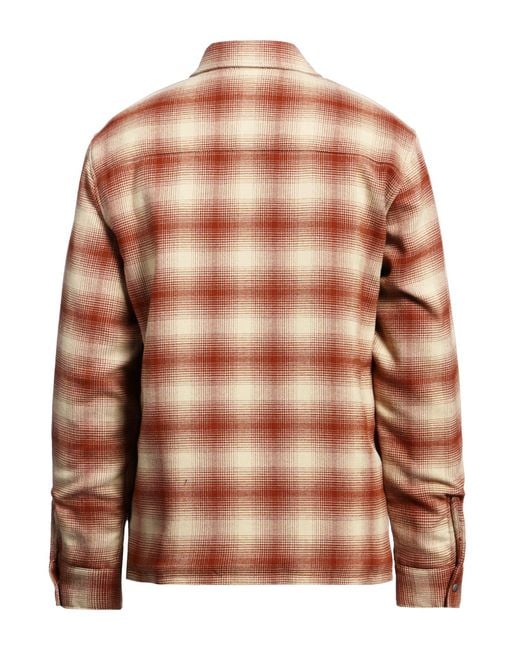 Sandro Brown Jacket Polyester, Viscose for men