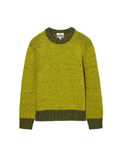 COS Green Mohair And Wool-blend Crew Neck Sweater for men