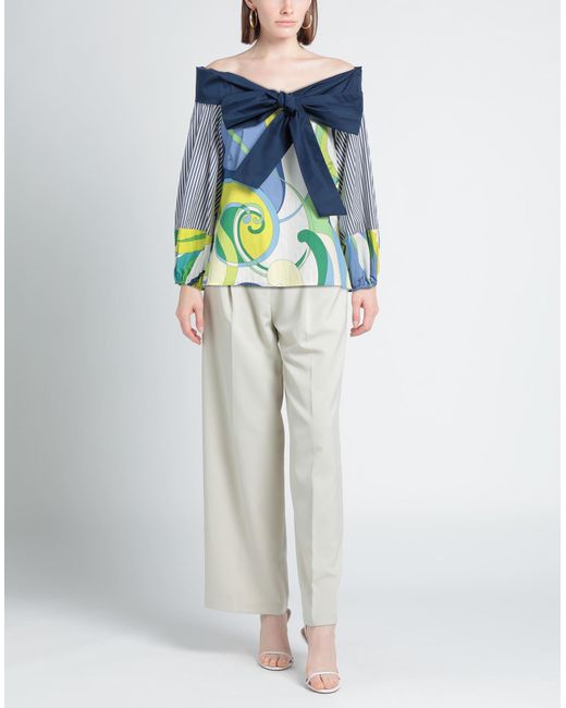 Lafty Lie Blue Top Cotton, Polyamide, Elastane