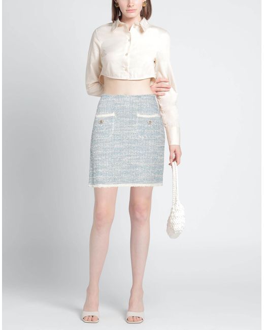 Bruno Manetti Gray Mini Skirt