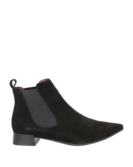 BUENO Black Ankle Boots Leather