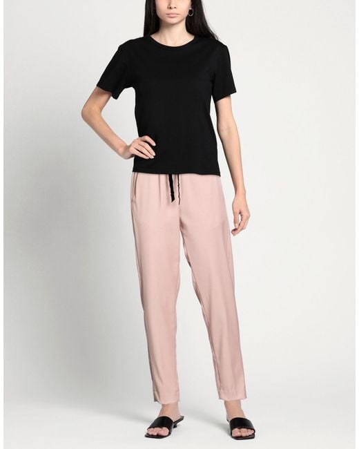 EMMA & GAIA Pink Pants Polyester, Viscose, Elastane