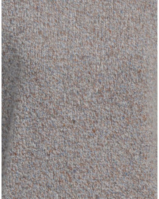 Fedeli Gray Light Sweater Cashmere, Wool, Polyester