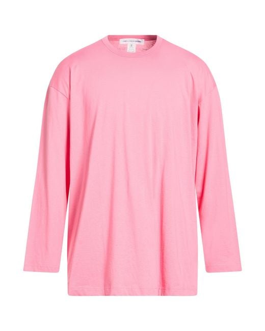 Comme des Garçons Pink T-Shirt Cotton for men