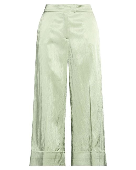PT Torino Green Pants Viscose, Polyamide