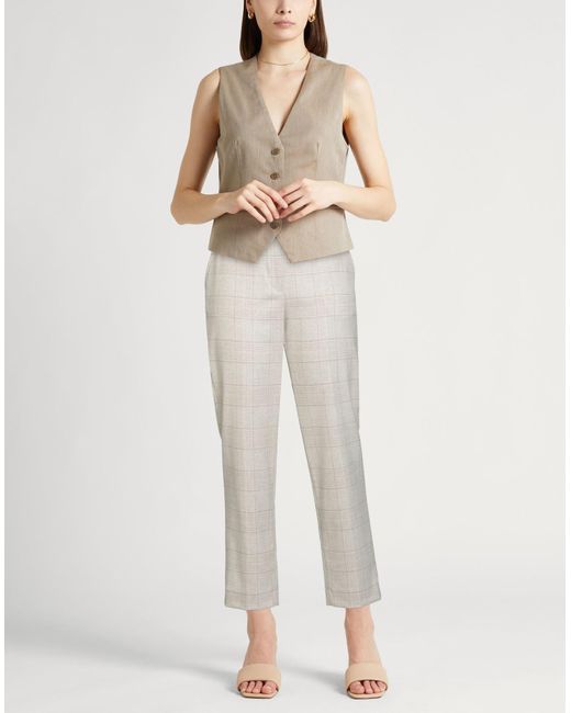 Kiton White Pants Wool, Cashmere