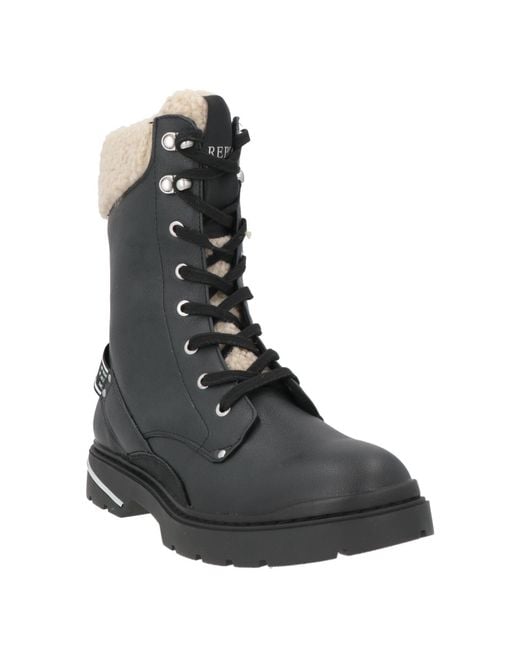 Replay Black Ankle Boots