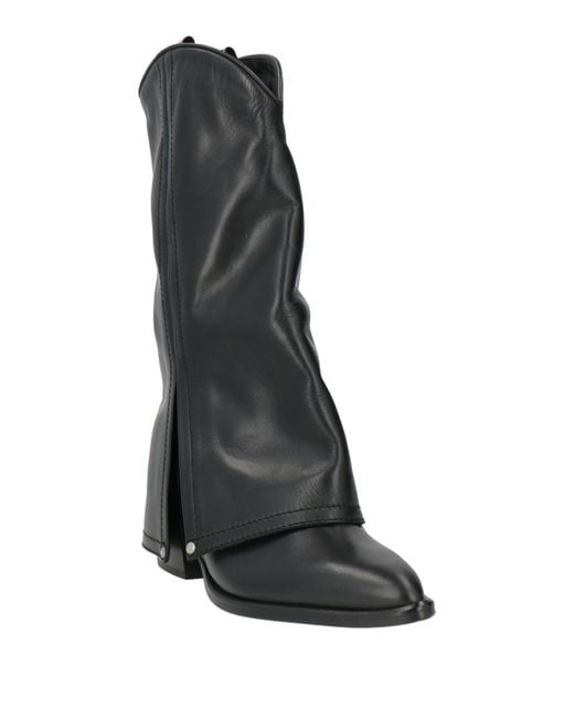 Elena Iachi Black Boot Leather