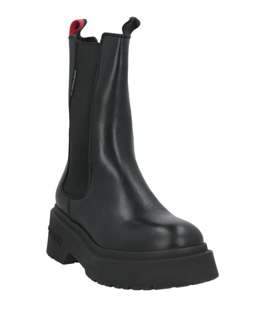 Tommy Hilfiger Black Ankle Boots