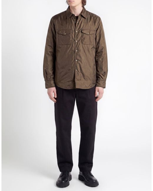 Aspesi Brown Khaki Jacket Polyamide for men