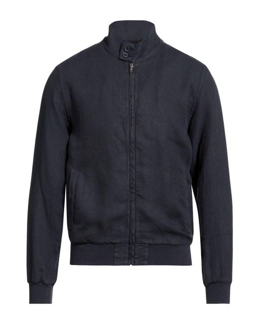 120% Lino Blue Jacket Linen for men