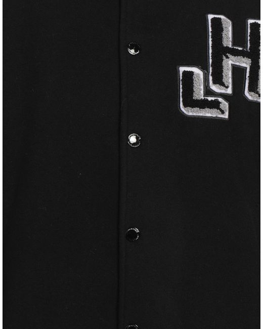 hinnominate Black Jacket Polyester, Viscose, Elastane for men
