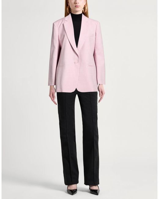 ANDAMANE Pink Blazer Polyester, Viscose, Elastane