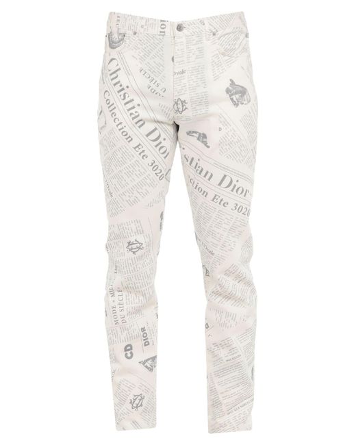 Dior White Denim Pants for men