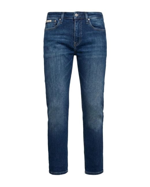 Calvin Klein Blue Jeans Cotton, Elasterell-P, Elastane for men