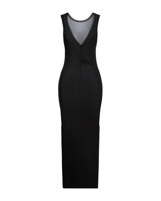 Isabel Benenato Black Maxi Dress Viscose