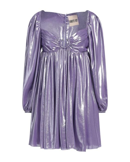 Aniye By Purple Mini Dress Polyester