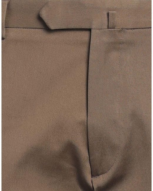 Santaniello Brown Pants Cotton, Elastane for men