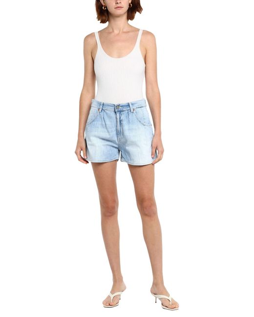 Dondup Blue Denim Shorts
