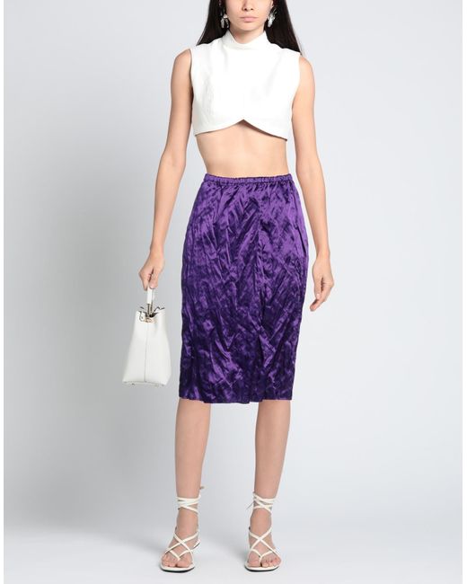 Quira Purple Midi Skirt