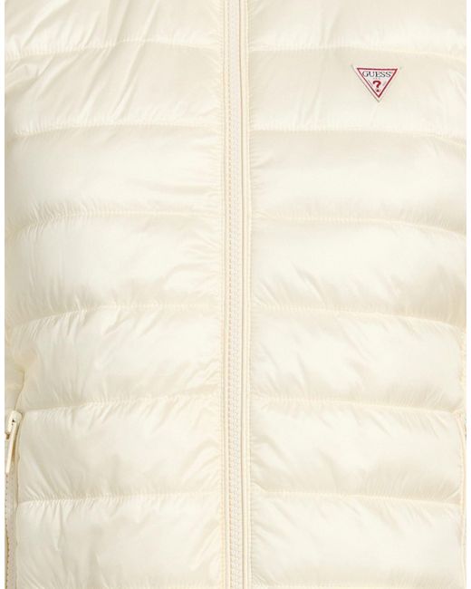 Guess Natural Ivory Puffer Polyamide