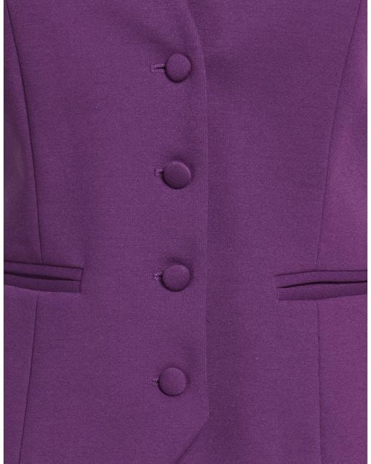 Manila Grace Purple Tailored Vests