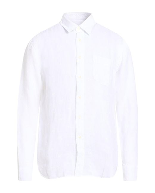 120% Lino White Shirt for men