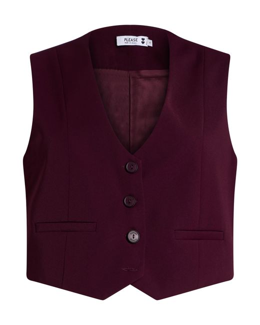 Please Purple N8 Tailored Vest Polyester