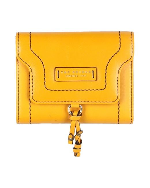 The Bridge Yellow Wallet Leather