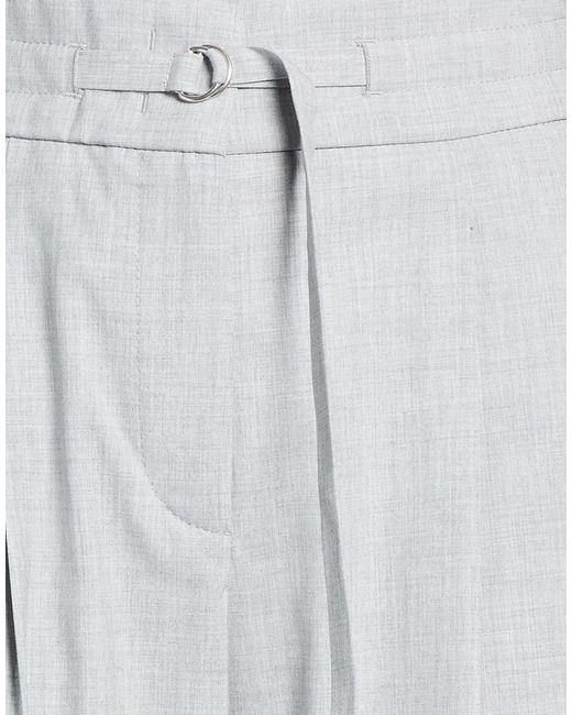 Peserico Gray Pants Polyester, Viscose, Elastane