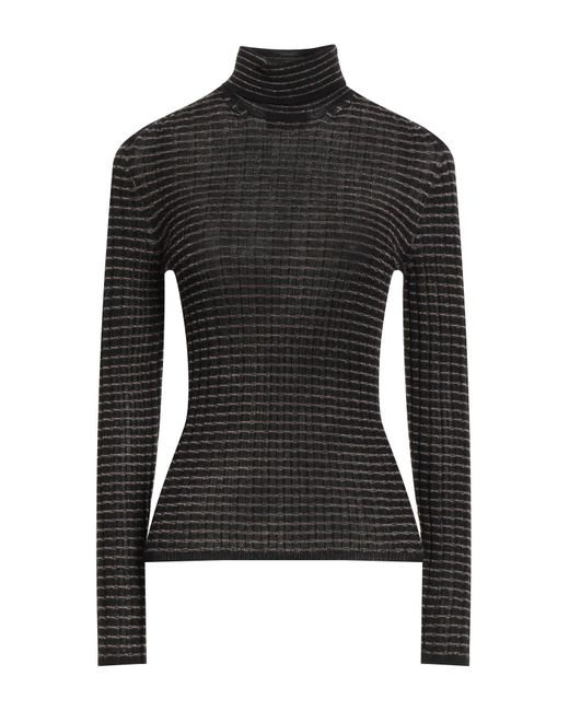 Alysi Black Turtleneck Merino Wool, Acrylic