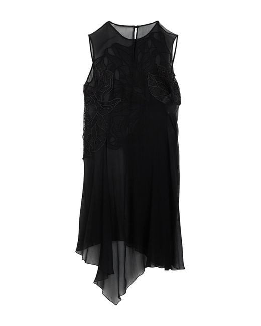 Alberta Ferretti Black Mini Dress