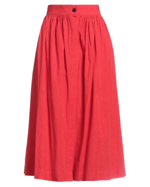 Mii Red Midi Skirt