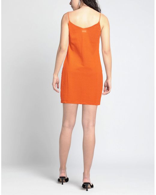 Fisico Orange Mini Dress