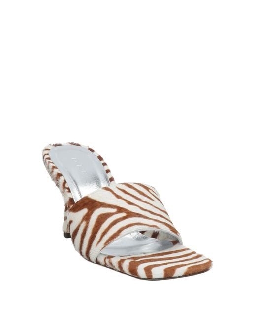 By Far Natural Camel Sandals Leather