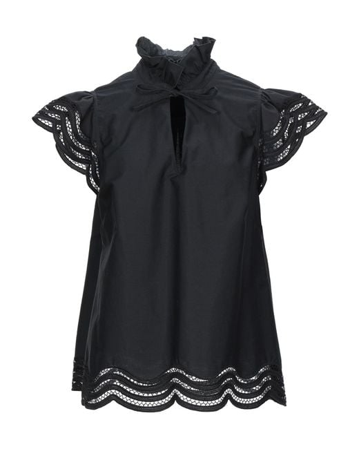 P.A.R.O.S.H. Black Top Cotton, Elastane
