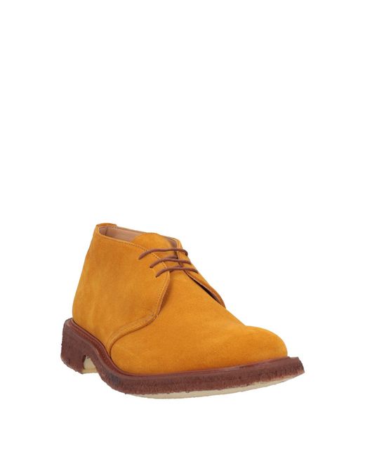 Tricker's Orange Ankle Boots for men