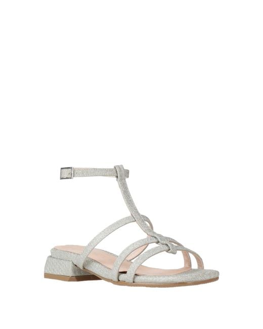Lorenzo Mari White Sandals