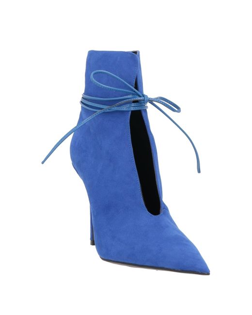 Islo Isabella Lorusso Blue Bright Ankle Boots Textile Fibers
